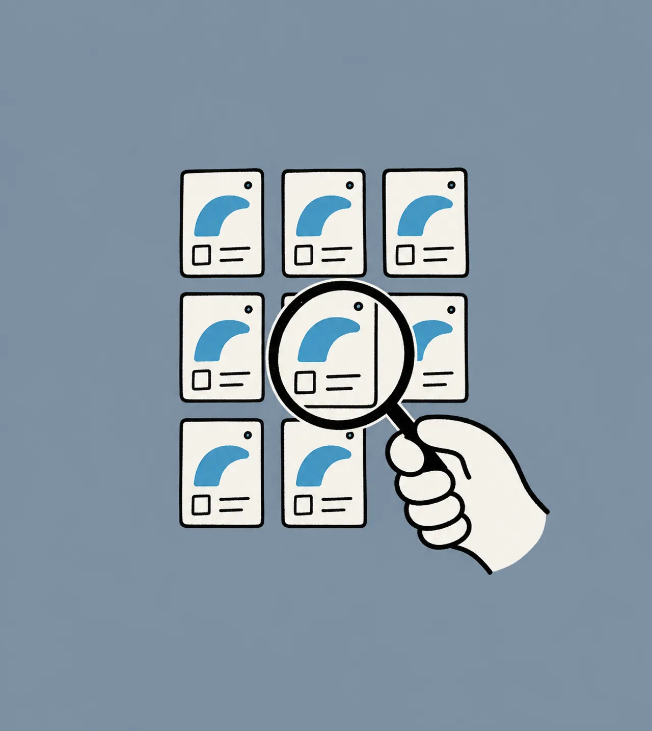 Como perceber se a agência está reciclando o mesmo template de identidade visual entre vários clientes?